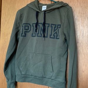 green pink sweatshirt